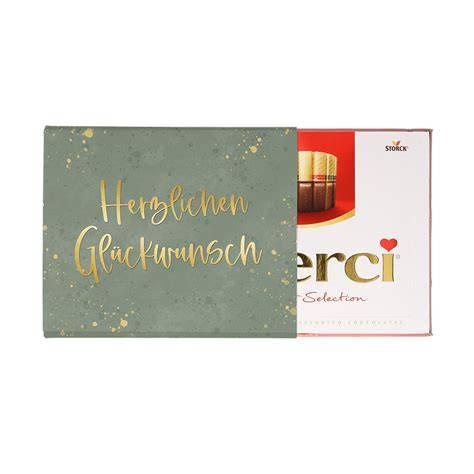 Goldfolie-verpackte merci Schokolade