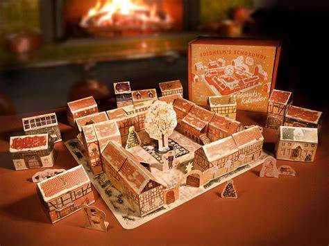 Goldhelm Adventskalender mit Schokolade und Bastelmaterialien