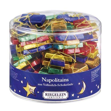 Größen- und Variantenvergleich der Riegelein Napolitains Dose