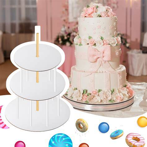 Größenauswahl Cake Boards am Beispiel einer dreistöckigen Torte