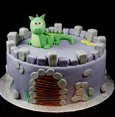 Grüner Drachenkuchen, 3D Motivtorte