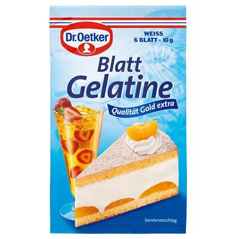 Grafik: Gelatine richtig einarbeiten