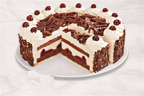 Grafik: Schichtaufbau der kleinen Mascarpone-Kirsch-Torte (Ø 22 cm)