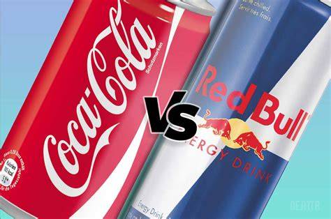 Grafik: Zucker pro 100 ml im Vergleich (Red Bull Cola vs. Coca Cola)