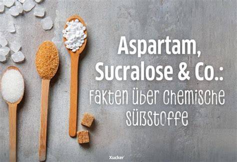 Grafik Süßstoffe: Aspartam, Sucralose, Stevia, Erythrit