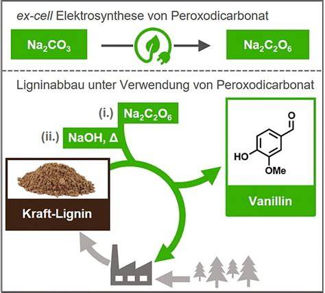 Grafik der Vanillin-Herstellung aus Lignin