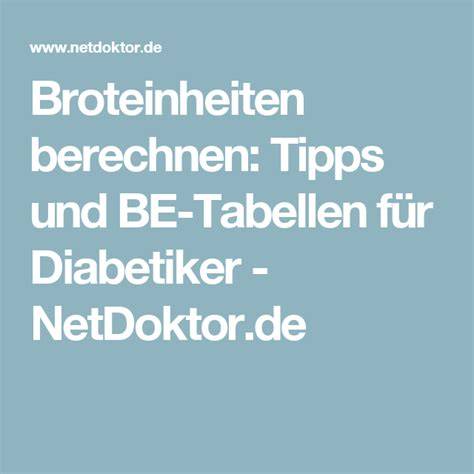 Grafik zur Berechnung von Broteinheiten für Diabetiker-Torten