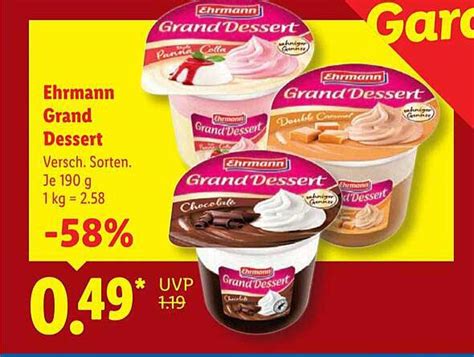 Grand Dessert Auswahl und Aktionspreise bei Lidl