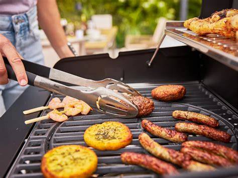 Grillgut mit Bier-Honig-Marinade auf dem Grillrost