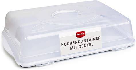 Große rechteckige Kuchen-Transportbox für Blechkuchen