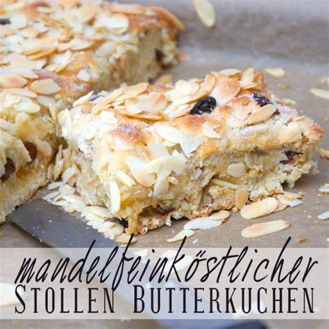 Grob geraspeltes Marzipan und Trockenfrüchtemischung für Stollen Butterkuchen