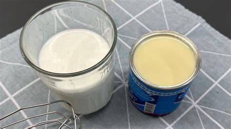 Grundzutaten: Kondensmilch und Sahne