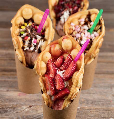 Gruppenangebot mit Bubble Waffeln bei einem Event