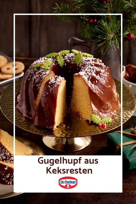 Gugelhupf aus Keksresten: Dekorideen mit Schokoglasur, Streuseln und Puderzucker