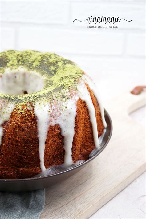 Gugelhupf mit Matcha-Marmorierung
