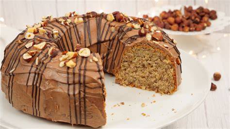 Gugelhupf mit Nougatglasur
