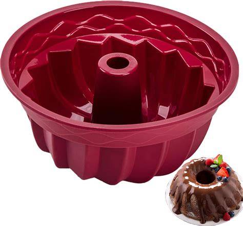 Gugelhupfform aus Silikon mit Schokoladenglasur