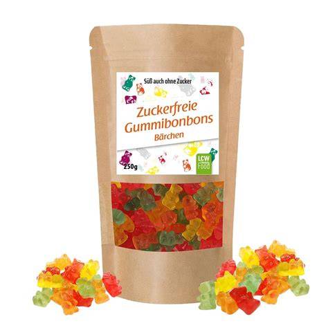 Gummibärchen, Marshmallows und Kekse ohne Zucker