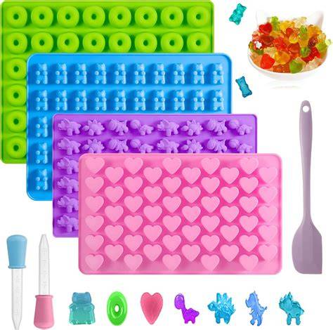 Gummibärchen in Silikonformen