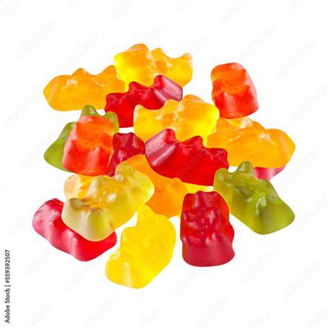 Gummibärchen und Zuckerstücke