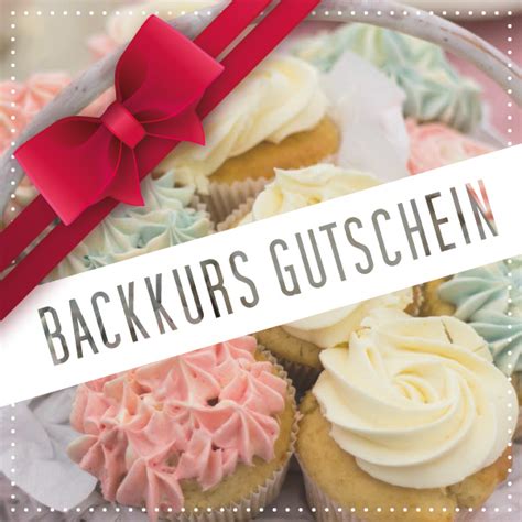 Gutschein für einen Backkurs als Geschenkidee