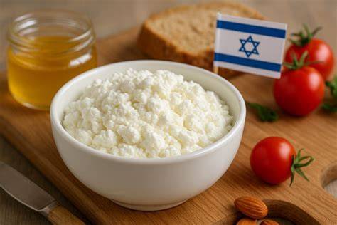 Gvina Levana und Zutaten für israelischen Käsekuchen