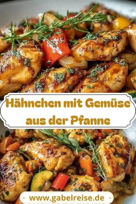 Hähnchenstücke in der Pfanne mit Honigmarinade