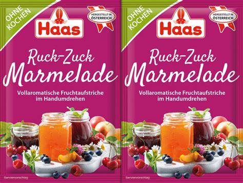 Haas Ruck-Zuck Zubereitung: pürierte Früchte im hohen Gefäß
