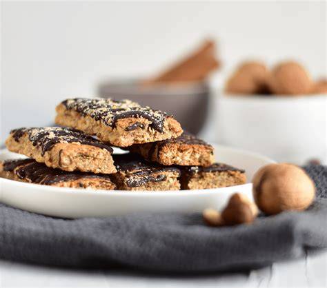 Haferflocken-Mandel Crunchies im Ofen