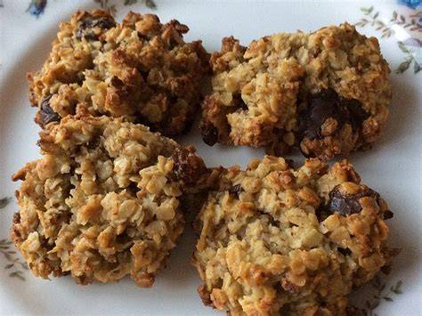 Haferflockenkekse mit Schokolade und Honig