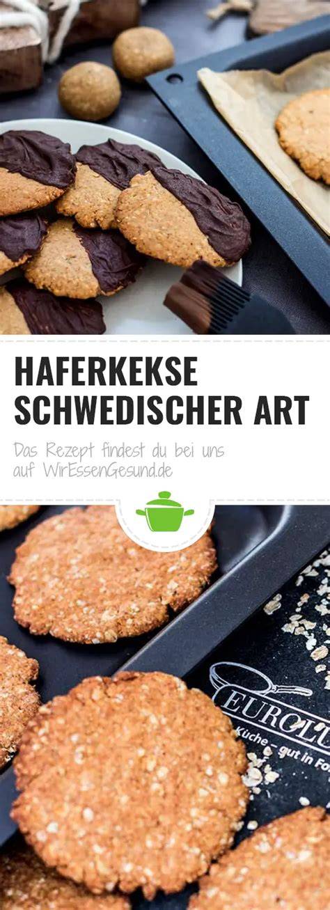 Haferkekse schwedischer Stil - infografische Anleitung