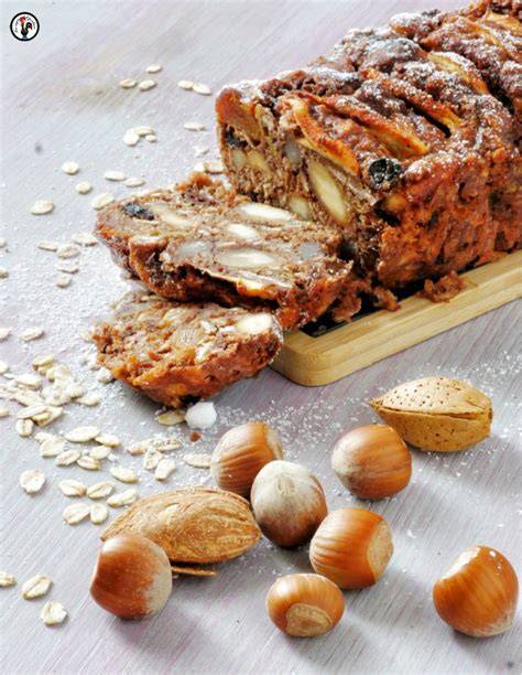 Haferkuchen mit Schokolade und Nüssen