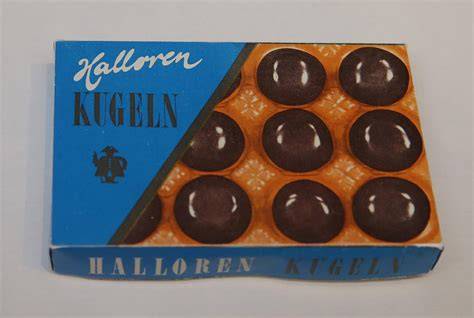 Halloren Kugeln historische Verpackung