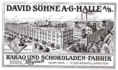 Halloren Schokoladenkugeln und Fabrikgebäude