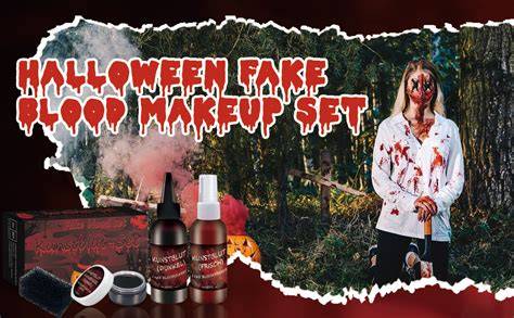 Halloween Bluteffekt - Kunstblut und „Drip“