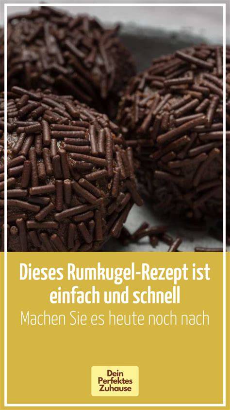 Hand formt Rumkugel und wälzt sie in Schokostreuseln