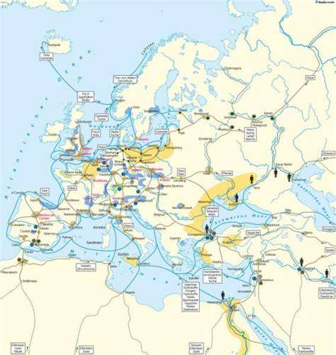 Handelsrouten Marzipan vom Orient nach Europa