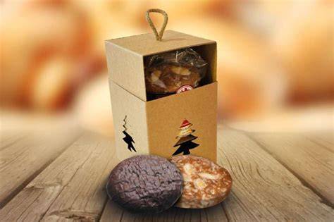 Handgefertigte Elisenlebkuchen in Geschenkverpackung