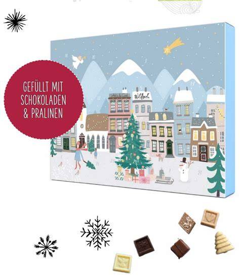 Handgefertigte Schokoladen und Pralinen im Adventskalender