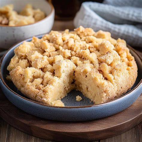Handgemachte Butterstreusel in der Schüssel