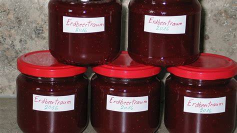 Handgemachte Erdbeertraum Marmelade