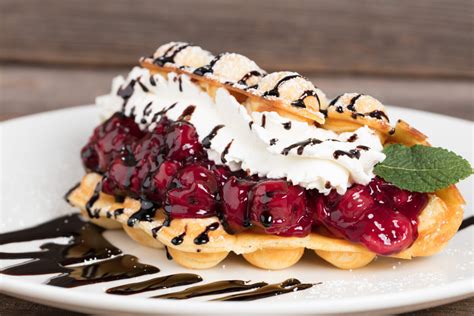 Handgemachte Waffeln im WAFFELLA Café
