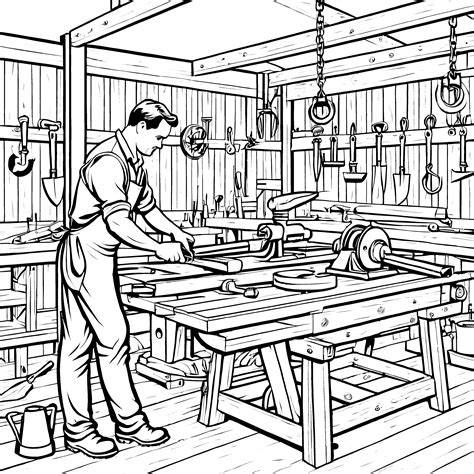 Handwerkliche Arbeit in der Scheune 86 für Kinder
