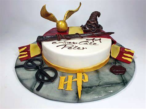 Harry Potter Torte Zutaten und Deko