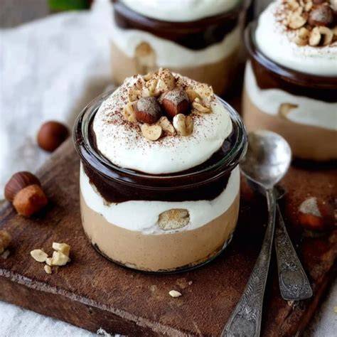 Haselnuss-Tiramisu im Glas