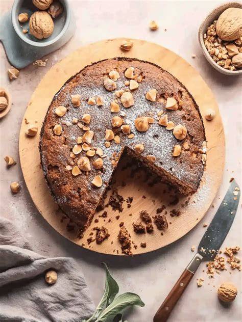 Haselnusskuchen mit zuckerfreier Schokolade