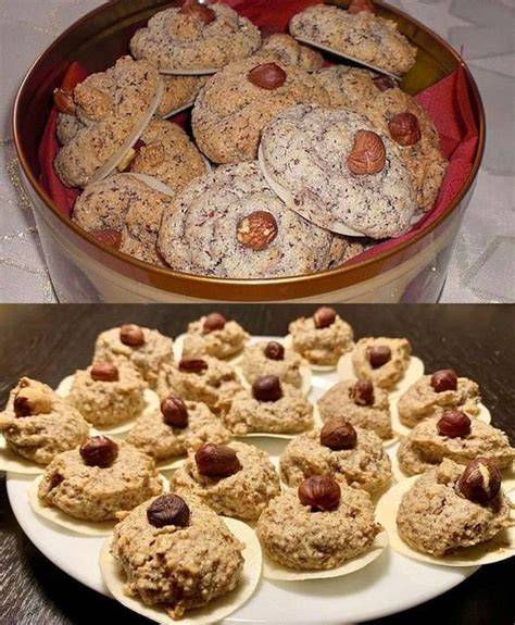 Haselnussmakronen als Geschenk verpackt und auf Adventsteller