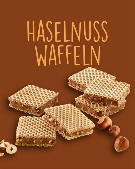 Haselnusswaffeln als Frühstück und Snack