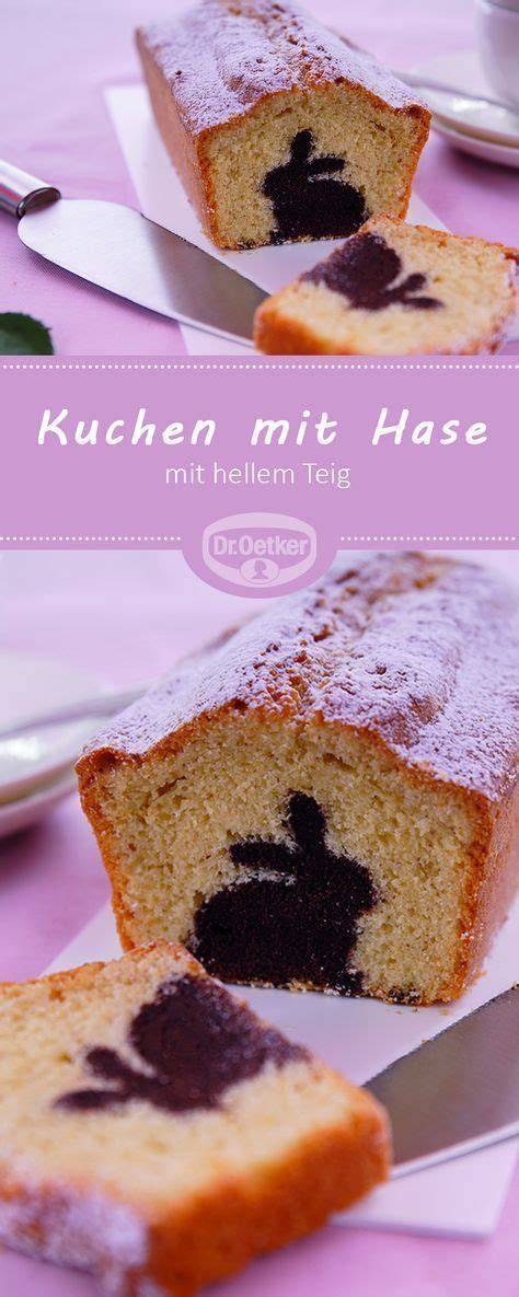 Hasen-Motiv im Kuchen - Anschnitt