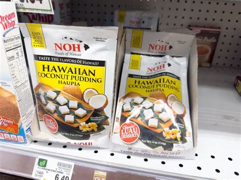 Haupia als Teil eines traditionellen hawaiianischen Festmahls
